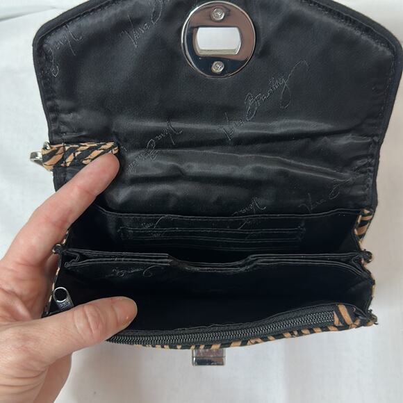 Vera Bradley Wristlet Clutch Wallet Your Turn Smartphone Brown Black  6.25" x 5" - Picture 5 of 8